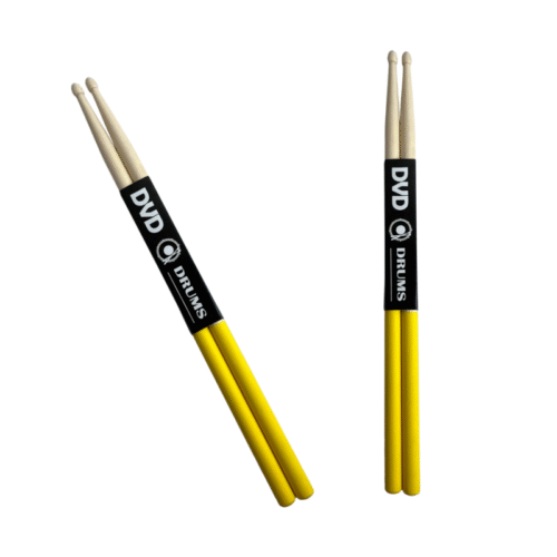 BAQUETA DVD MADERA CON ANTIDESLIZANTE AMARILLO